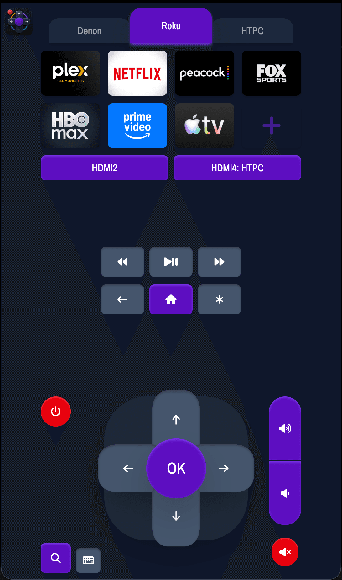 Home Theatre Remote screenshot 2